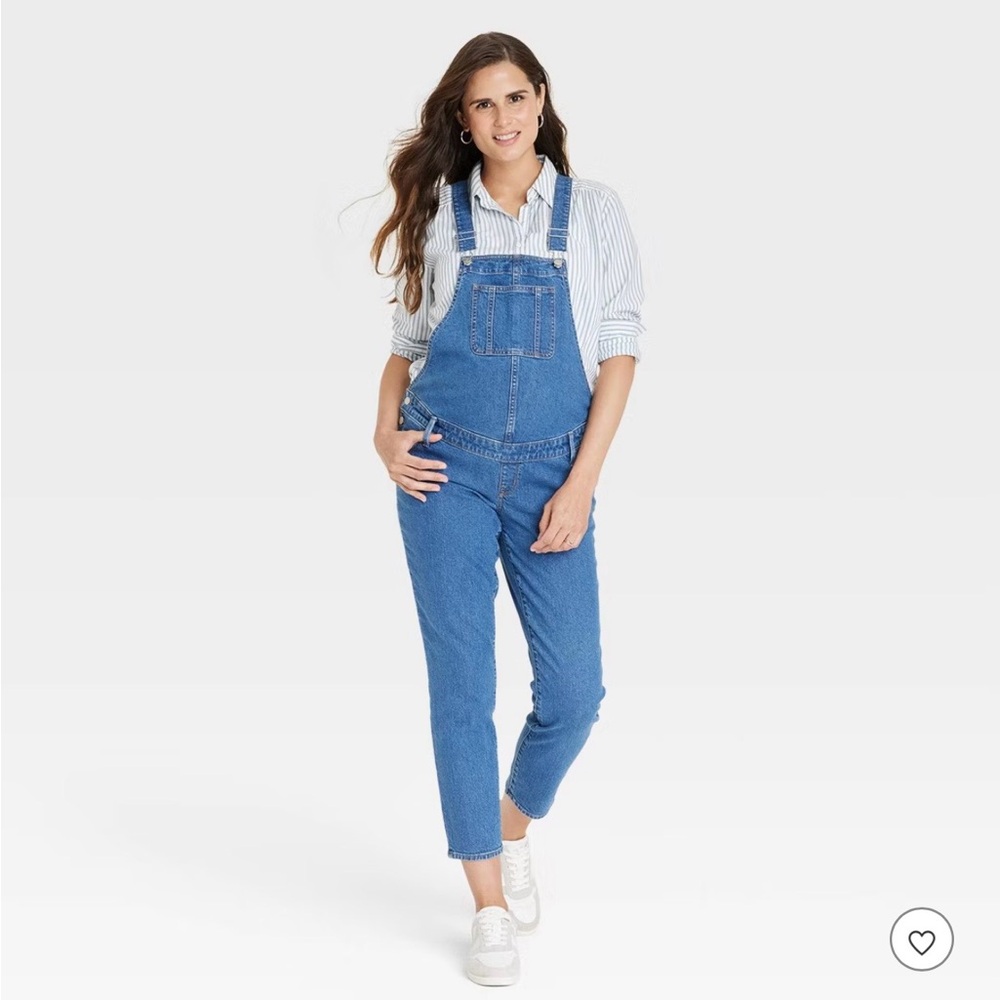 Isabel Maternity Denim Overalls in Size 16‎